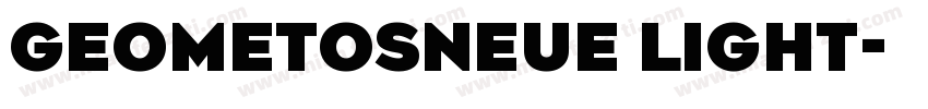 GeometosNeue Light字体转换